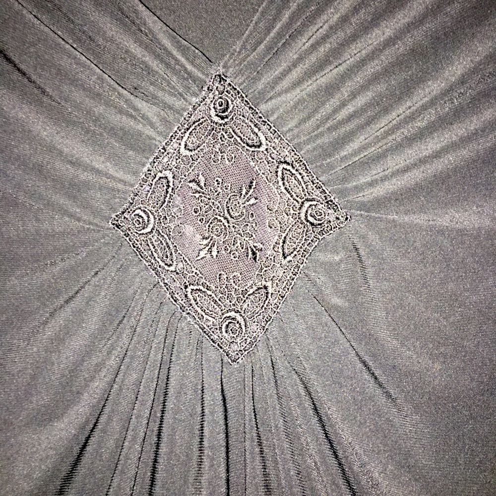 Dress top, polyester & spandex 3/4 sleeves